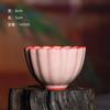 Longquan Celadon Creative Red Fetus Manteca de Cerdo Helada Copa Maestra Taza Individual Taza de Té de Cerámica Kung Fu Tazón Taza de Degustación Rosa Femenina