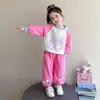 Conjunto de Primavera para Niñas 2026 Nueva Colección de Primavera Sudadera Infantil Elegante y a la Moda Pantalones Casuales Conjunto de Dos Piezas Ropa para Bebé