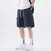 Shorts casuais de seda gelada finos, respiráveis, de corte solto, para o verão masculino, tamanho grande, shorts de cinco pontas
