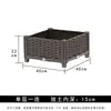 Maceta jardinera jardinera jardinera macetero soporte para macetas balcón plástico extragrande cuadrado techo incubadora de plantas