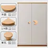 Manija de Armario para Habitación Infantil Manija de Puerta de Gabinete de Dibujos Animados Manija Pequeña de Cajón Estilo Madera Maciza Manija de Armario de Madera Maciza Pac-Man