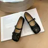 Sapatos Baixos Estilo Ballet com Laço Design-sense 2026 Novo Verão Planos Elegantes Franceses de Boca Rasa Mary Janes Sapatos Femininos