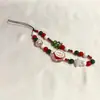 Hombre de Jengibre Casero Original Árbol de Navidad Muñeco de Nieve Cadena para Celular Correa de Muñeca Colgante para Cámara Lindo Navidad Nuevo