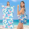 Toalla de Playa Plegable Bolsa de Almacenamiento Portátil Dos en Uno Bolso de Hombro para Viajes al Aire Libre Toalla para Vacaciones en la Costa Surf