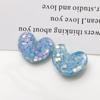 Zhen Tu Dopamina Brillo Colorido Dulce Versátil Pendientes en Forma de Corazón Pinzas para el Cabello Funda para Teléfono Pegatinas Accesorios DIY