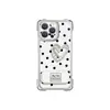 Funda 3D de Lunares con Forma de Corazón Adecuada para Funda de Teléfono Apple 17 Pro Max iPhone 15 con Correa para Cuatro Esquinas y Soporte para iPhone 16, Estilo para Mujer