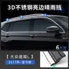 Tixinrui es Adecuado para Volkswagen Tiguan L Ceja de Lluvia para Ventana Protector de Lluvia Galvanizado Platino Accesorios para Coche Suministros