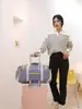 Bolsa de Yoga, Bolsa para Entrenamiento Deportivo y Fitness, Separación Seca y Húmeda, Compartimento Independiente para Zapatos, Bolsa de Equipaje, Bolsa de Viaje de Larga Capacidad para Distancias Cortas