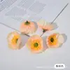 Accesorios Creativos de Flor de Amapola de 5 cm DIY Cabezas de Flores Artificiales Pasador para Ropa Antigua Material para Tocados Flor Decorativa