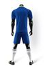 Venta al por mayor tuanding impresión-secado rápido adulto niños azul zafiro verde fluorescente patrón que cambia de color fútbol manga corta traje de entrenamiento pie
