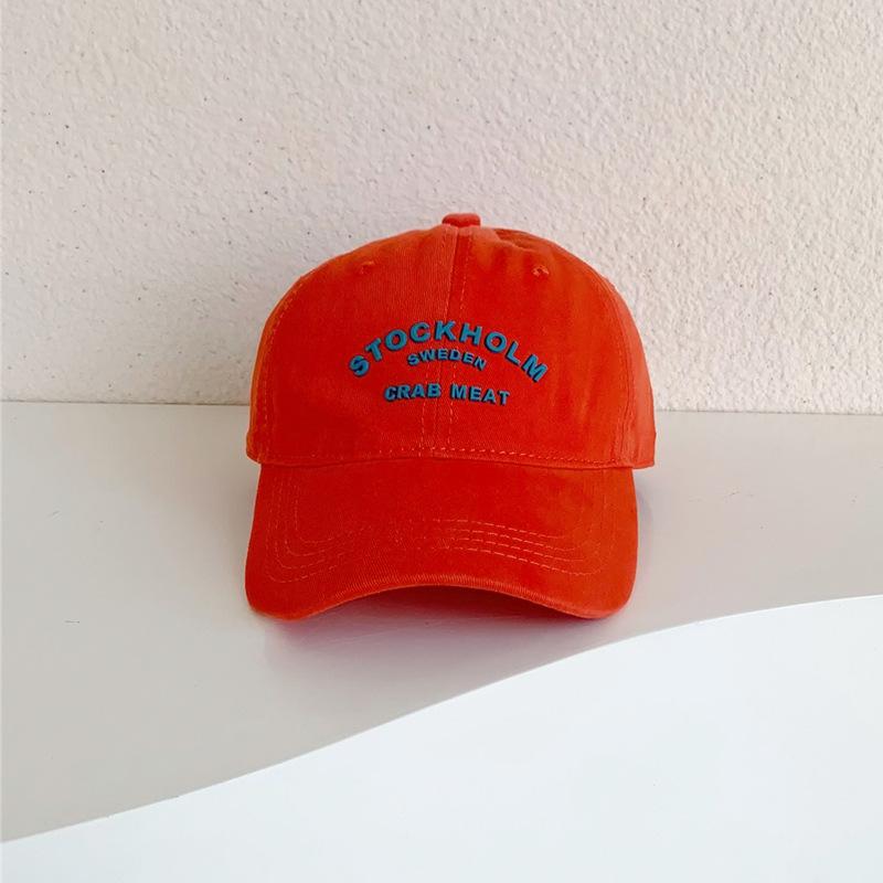 STOCK小棒球帽桔红_副本
