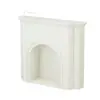 Gabinete Decorativo Blanco Nórdico Estilo Francés Luminous Fireplace Fotografía Sala de Estar Simple Gabinete de Entrada Estilo Celebridad de Internet Ins