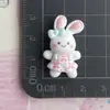 Falda Plisada Creativa, Conejito Lindo, Osito Lindo, Accesorios Pequeños de Resina de Pegamento Cremoso Hechos a Mano DIY, Paquete de Materiales para Joyería