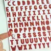 Pó Dourado Vermelho Álbum de Fotos DIY Adesivo para Diário Adesivo de Prêmio Infantil Adesivo Flash Letra em Inglês Adesivo Personalizado
