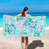 Toalha de Praia Nova Produto Impresso Transfronteiriço Golfinho Estilo Boêmio Toalha de Praia Listrada Arco-Íris Mandala Tubarão