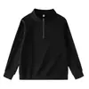 Sudadera retro americana con media cremallera para hombre y mujer, 26 nuevos estilos universitarios de primavera/otoño, cuello alto, top holgado y versátil, camiseta deportiva
