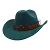 Aliexpress Chapéu de Cowboy Macio de Camurça Outono e Inverno para Homens e Mulheres Aba Larga Chapéu de Copa Chapéu Jazz Chapéu de Cavaleiro Yzdjp040
