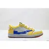 Putian Cross-border aj1 Swoosh Relâmpago Tênis de Skate Preto Moca Preto Samurai Hiroshi Fujiwara1 Tênis de Basquete Tênis Esportivo para Casal
