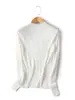 Textura de Corteza Cuello Alto Manga Larga Tejido de Punto para Mujer Textura Retro Holgado Adelgazante Primavera Otoño Commute Jersey