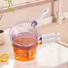 Pala de agua grande engrosada con mango largo para regar verduras, pala de cocina irrompible, cucharón de agua de plástico redondo de gran capacidad para el hogar