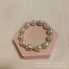 Pulsera Elástica de Cuentas de Perla Barroca de Imitación Súper Hada Ins Pulsera de Perlas de Forma Irregular Venta al por Mayor de Pulseras