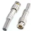 Conector BNC banhado a ouro estilo americano sem solda para cabo coaxial, núcleo de pino totalmente de cobre, interface fêmea Q9 para vigilância