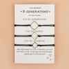 Pulsera de Tarjetas Nueva de Venta Caliente de Amazon Europeo y Americano Pulsera Tejida a Mano Juego de Tres Piezas Cuadradas Grandes, Medianas y Pequeñas