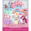 Ins Juego de Globos para Decoración de Cumpleaños Niños Niñas Fiesta de Cumpleaños de Bebé Accesorios para Disfrazar Escena