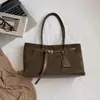 Bolsa Tote Shuai Mijia de Gran Capacidad para Mujer 2026 Nueva Otoño Retro Bolso de Hombro para Salir Viaje Bolso de Mano