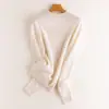 Suéter de Cachemir para Mujer Cuello Semi Alto Capa Interior Sin Costuras Manga Larga Capa Base Mujer Otoño Invierno Nuevo Estilo Suéter de Punto Azul Klein