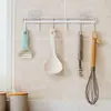 Ganchos de linha de ferro para utensílios de cozinha, gancho de viscose sem costura para pendurar na parede, gancho de ferro sem perfuração com seis ganchos, gancho de cozinha, vendas diretas da fábrica