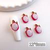 Nueva simulación de fruta, rebanada de resina, accesorios para decoración de uñas, mini linda funda plana decorativa para teléfono móvil, para el cabello y las uñas