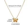 Collar Colgante Corazón Esmalte Goteado Estilo Nuevo Transfronterizo Europeo y Americano Cadena con Cierre OT Chapada en Oro de 18 Quilates Acero Inoxidable Joyería para Mujeres