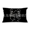 Funda de Almohada para Cintura Nueva Transfronteriza de Halloween Hermanas Sanderson Decoración de Sofá de Sala de Estar Funda de Almohada para Cintura de Lino Venta Directa de Fábrica