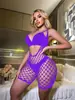 Saia Sexy Justa ao Corpo com Design sem Costas, Lingerie Europeia e Americana Transfronteiriça, Conjunto de Roupas de Rede Peça Única, Conjunto de Lingerie Camisola de Comércio Exterior E101