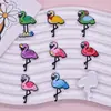 Nuevos Accesorios Planos de Animales de Dibujos Animados Accesorios para el Cabello Broche Accesorios para Joyería DIY Parche Lindo de Flamenco de Goma Suave de PVC