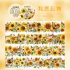Cinta adhesiva de flores para mascotas, material decorativo para tarjetas adhesivas, borde artístico de flores, pegatinas de paisaje, película de bricolaje, cuenta de mano
