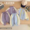 Conjunto Patchwork Vuelta al Cole 2026 Otoño Bordado de Letras para Niños Chaqueta de Béisbol con Hombros Caídos Sudadera con Capucha Casual Conjunto Versátil