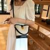 Bolso Coreano de Nicho para Mujer 2026 Nuevo Modelo Bolso Cubo Versátil de Alta Gama Bolso Cruzado de Hombro Patchwork
