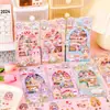 Pegatinas Creativas de Dibujos Animados Estilo Pastoral Sin Repetir Mascotas Impermeables Lindas Material de Decoración para Diarios Infantiles Pegatinas