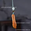 Chaveiro Corrente da Torre Wenchang de Pinheiro Cipreste e Caneta Wenchang, Pingente de Mochila Escolar de Madeira de Nove Camadas para Estudantes, Ornamento de Madeira