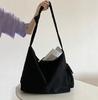 Grande Promoção - Bolsa de Ombro Cruzada de Lona Casual e Simples, Estilo Coreano, Grande Capacidade, com Nó, Moderna e Versátil