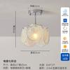 Luminária de Teto Nuvem Estilo Francês Retrô Murano para Varanda Corredor Iluminação de Luxo Medieval Corredor Vestiário Luminária de Entrada