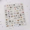 Adesivos Fofos Maillard para Unhas de Gatinho Laço Simples Porta-Caneta de Unha para Estudantes Adesivos Guka para Caderno iPad
