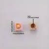 Cuentas de Letras Inglesas Digitales Acrílicas DIY para Niños Accesorios para Joyería Cuentas Sueltas Cuentas Cuadradas Fabricante Venta al Por Mayor