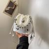 Bolso Cubo de Cadena de Moda Más Vendido de Este Año para Mujer, Bolso de Mano con Perlas de Moda Nueva 2026, Elegante Bolso de Hombro y Cruzado
