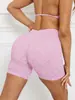 Pantalones deportivos de leopardo de cintura alta, tres cuartos, para fitness, elásticos, ajustados, para correr, tipo "peach" para mujer