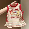 Vestido Chaleco Starman para Niñas 2026 Verano Nuevo Rayado de Dibujos Animados Casual Lindo para Bebés Niñas