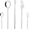 Venta al por mayor de fábrica Cuchara portuguesa Tenedor Cuchillo de mesa Cucharita para té Hogar Cocina Moda Acero inoxidable Cuchillo Tenedor Cuchara Restaurante Occidental