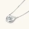Collar de Moissanita Lágrimas de Sirena Estilo Único Moderno Cadena para Clavícula de Plata de Ley S925 Colgante de Gota de Agua Al por Mayor